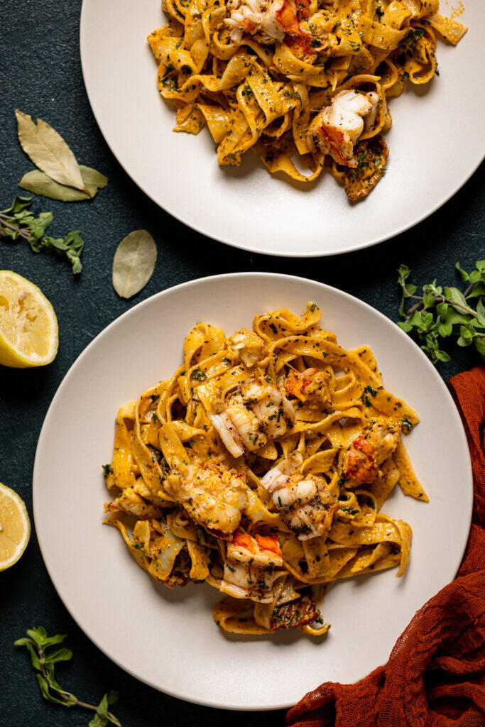 Creamy Tuscan Lobster Pasta Creamy Tuscan Lobster Pasta