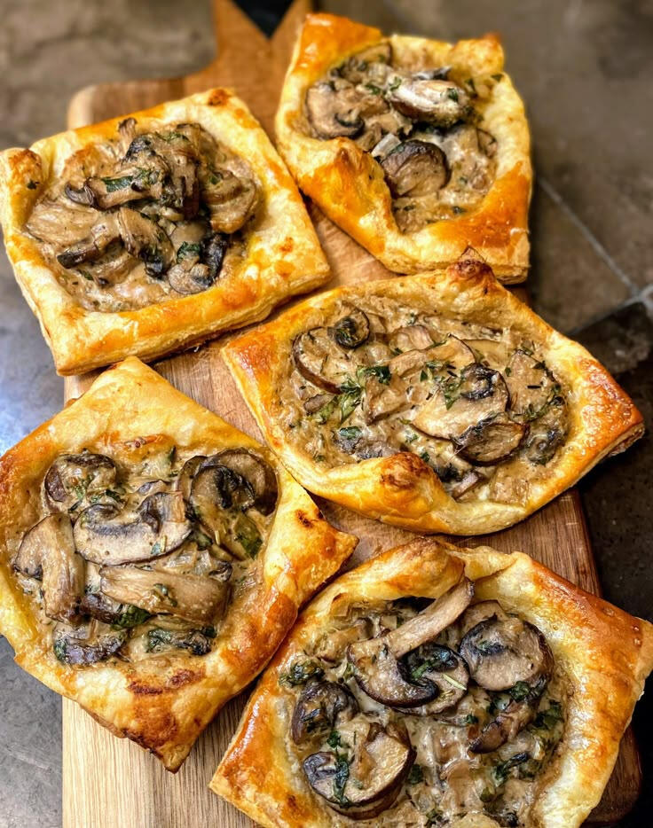 Mushroom, Garlic, & Cheese Savory Flatbread Mushroom, Garlic, & Cheese Savory Flatbread